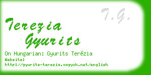 terezia gyurits business card